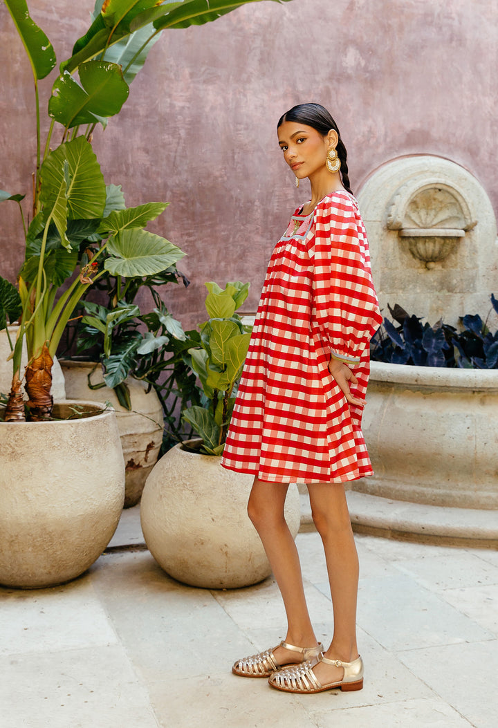Marta Rojo Gingham Amor