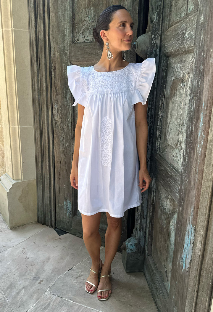 Soledad Blanca Nieve Short Dress