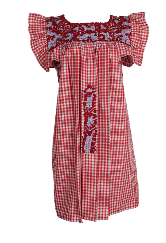 Soledad Rojo Gingham y Azul
