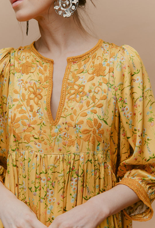 Violeta Amarillo Floral