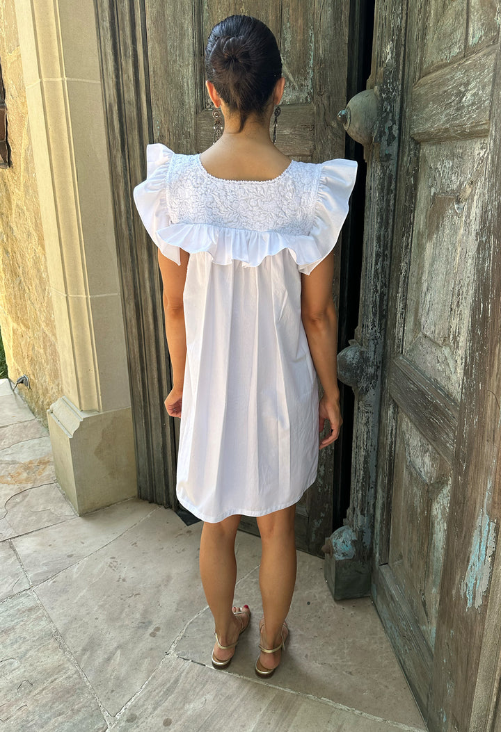Soledad Blanca Nieve Short Dress