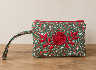 Pouch Pouch Mini Embroidered Pouch Set of 4 Cocktail Napkins | Mi Golondrina