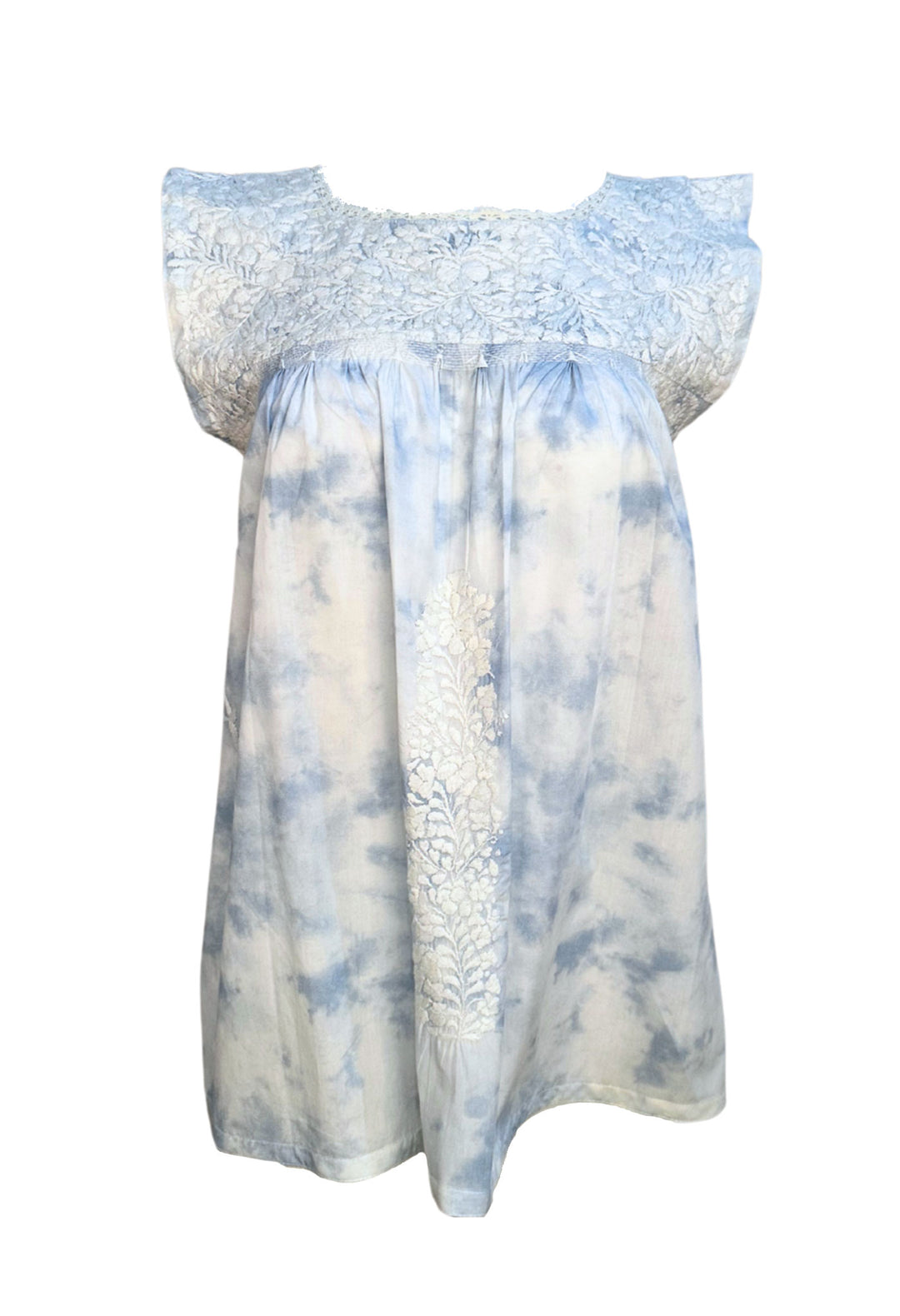 Blanco Cielo Sereno Flores Blouse