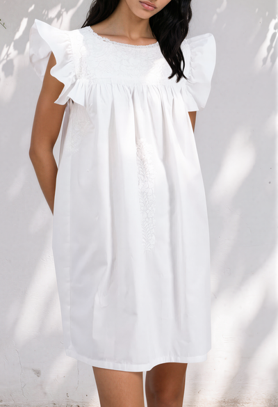 Soledad Short Dress Dress Soledad White Short Dress Soledad White Short Dress | Mi Golondrina