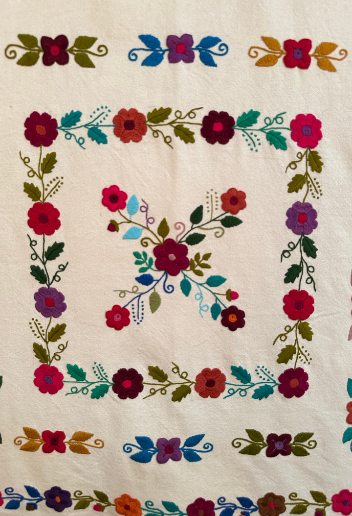 Embroidered Art: Cuadros de Flores