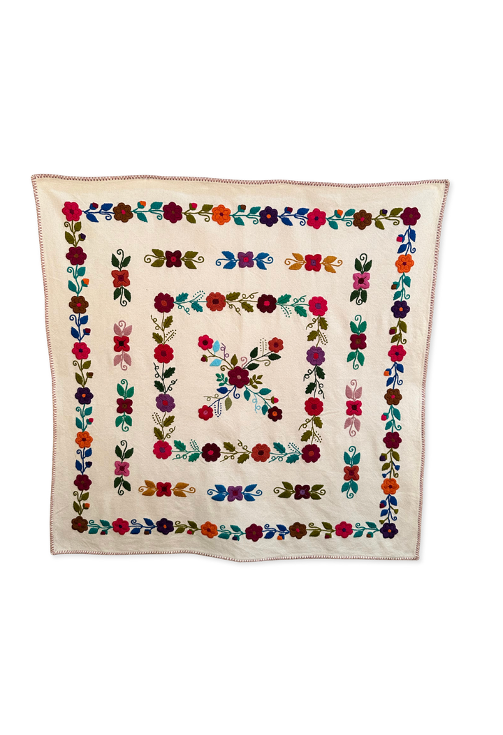 Embroidered Art: Cuadros de Flores