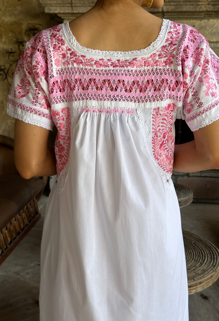 Deshilado Midi Dress Dress Deshilado Dress Once Blue Deshilado Midi Dress | Mi Golondrina