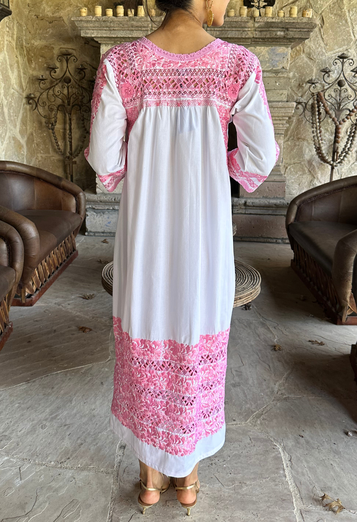 Deshilado Midi Dress Dress Deshilado Dress Trece Blue Deshilado Midi Dress | Mi Golondrina