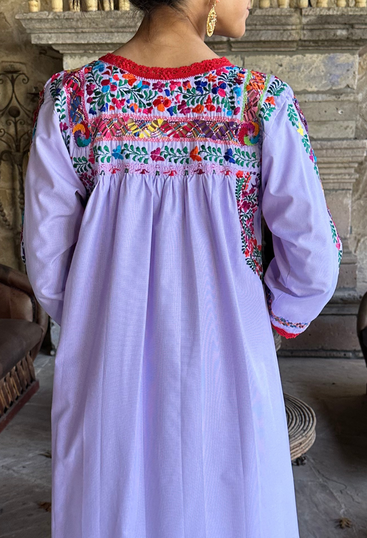 Deshilado Midi Dress Dress Deshilado Dress Catorce Blue Deshilado Midi Dress | Mi Golondrina