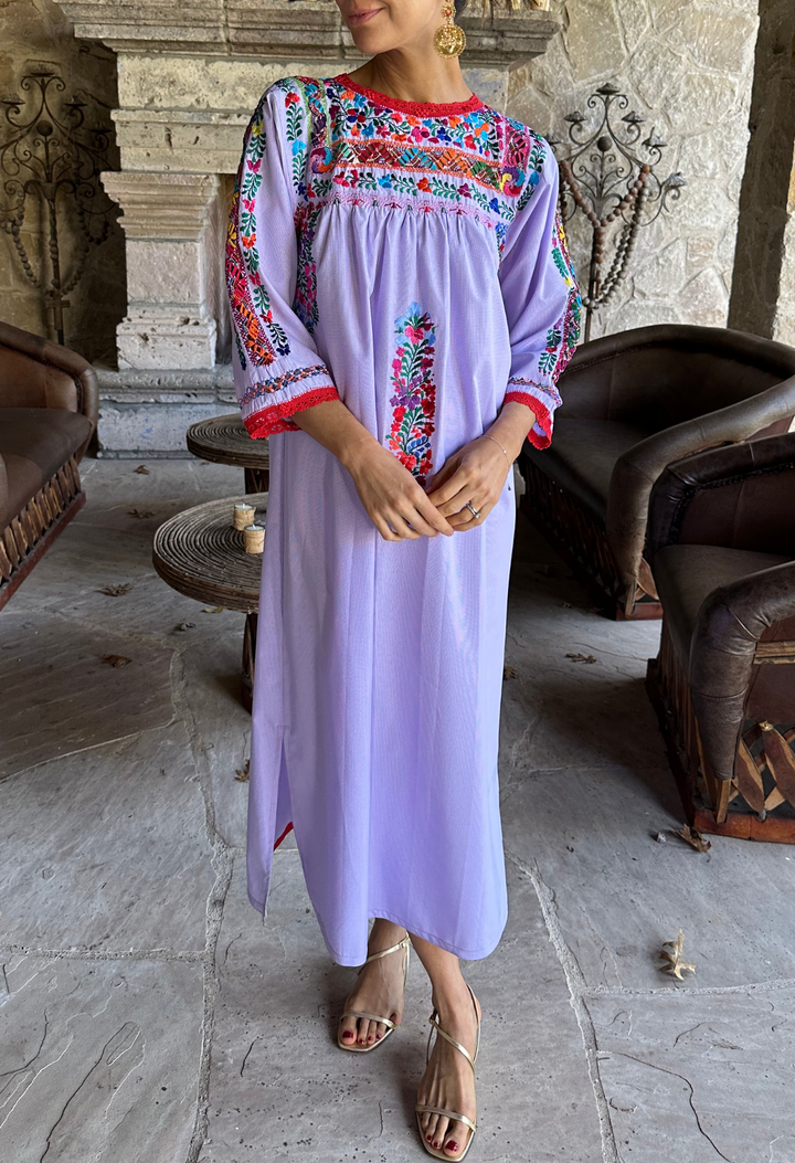 Deshilado Midi Dress Dress Deshilado Dress Catorce Blue Deshilado Midi Dress | Mi Golondrina