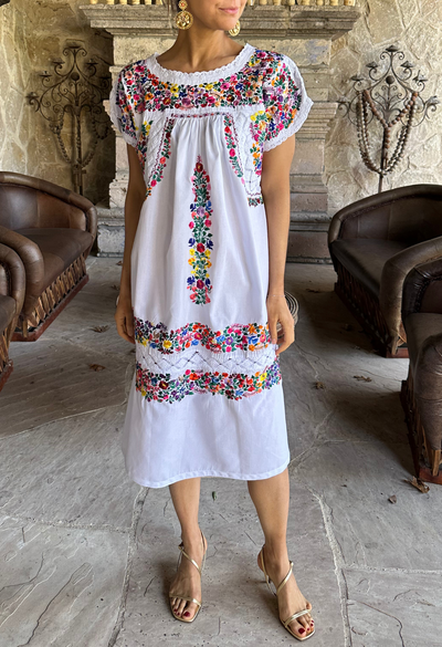 Deshilado Midi Dress Dress Deshilado Dress Diecinueve Blue Deshilado Midi Dress | Mi Golondrina