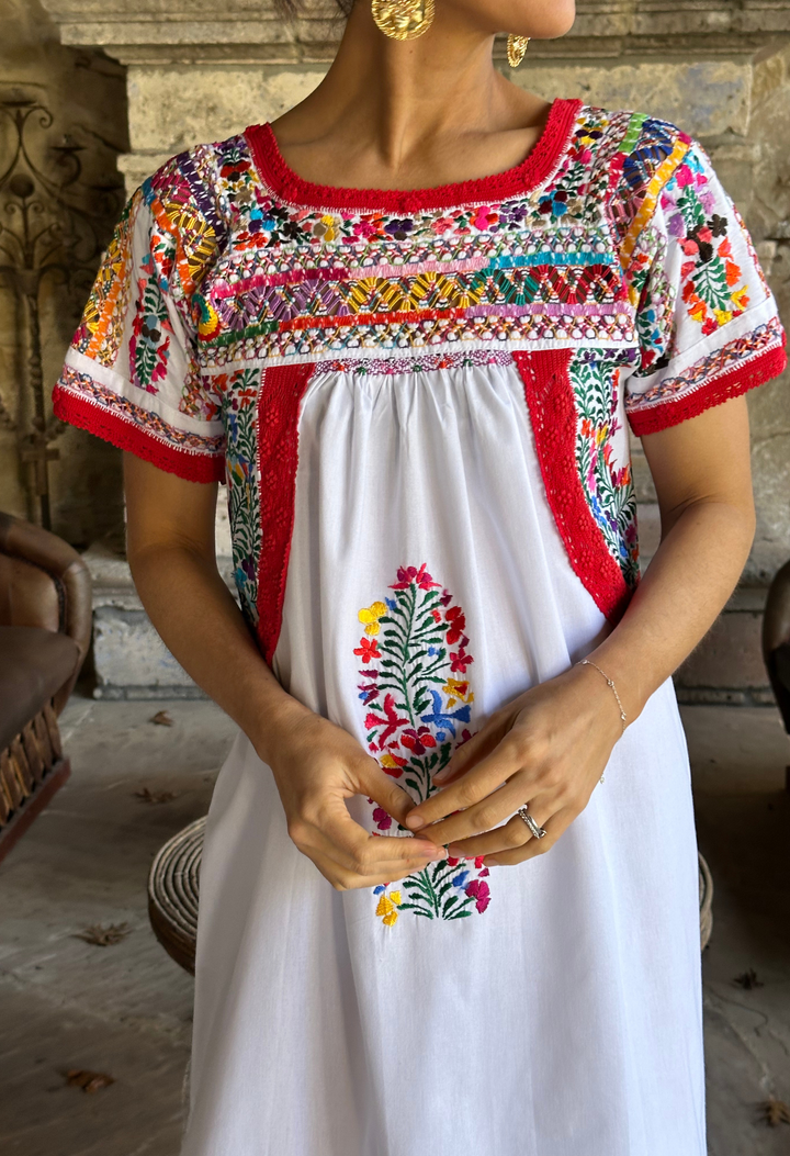 Deshilado Midi Dress Dress Deshilado Dress Veinte Blue Deshilado Midi Dress | Mi Golondrina