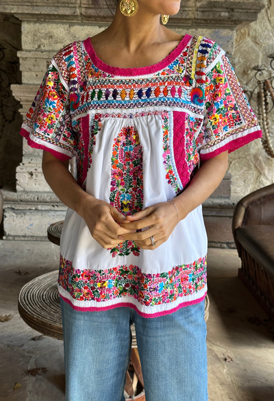 Deshilado Blouse Blouse Deshilado Blouse Treinta y Dos Blue Deshilado Midi Dress | Mi Golondrina