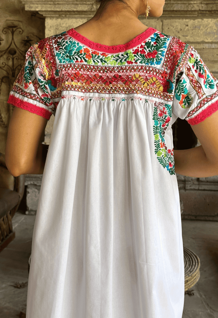 Deshilado Midi Dress Dress Deshilado Dress Cinco Blue Deshilado Midi Dress | Mi Golondrina