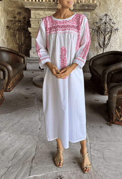 Deshilado Midi Dress Dress Deshilado Dress Siete Blue Deshilado Midi Dress | Mi Golondrina