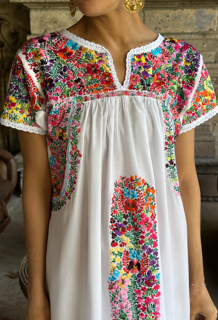 Deshilado Midi Dress Dress Deshilado Dress Nueve Blue Deshilado Midi Dress | Mi Golondrina