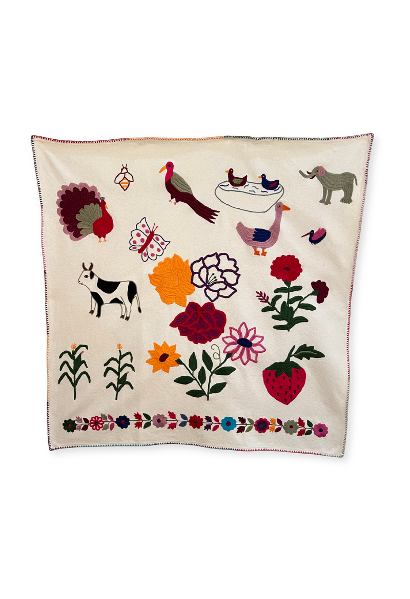 Embroidered Art: Ganados