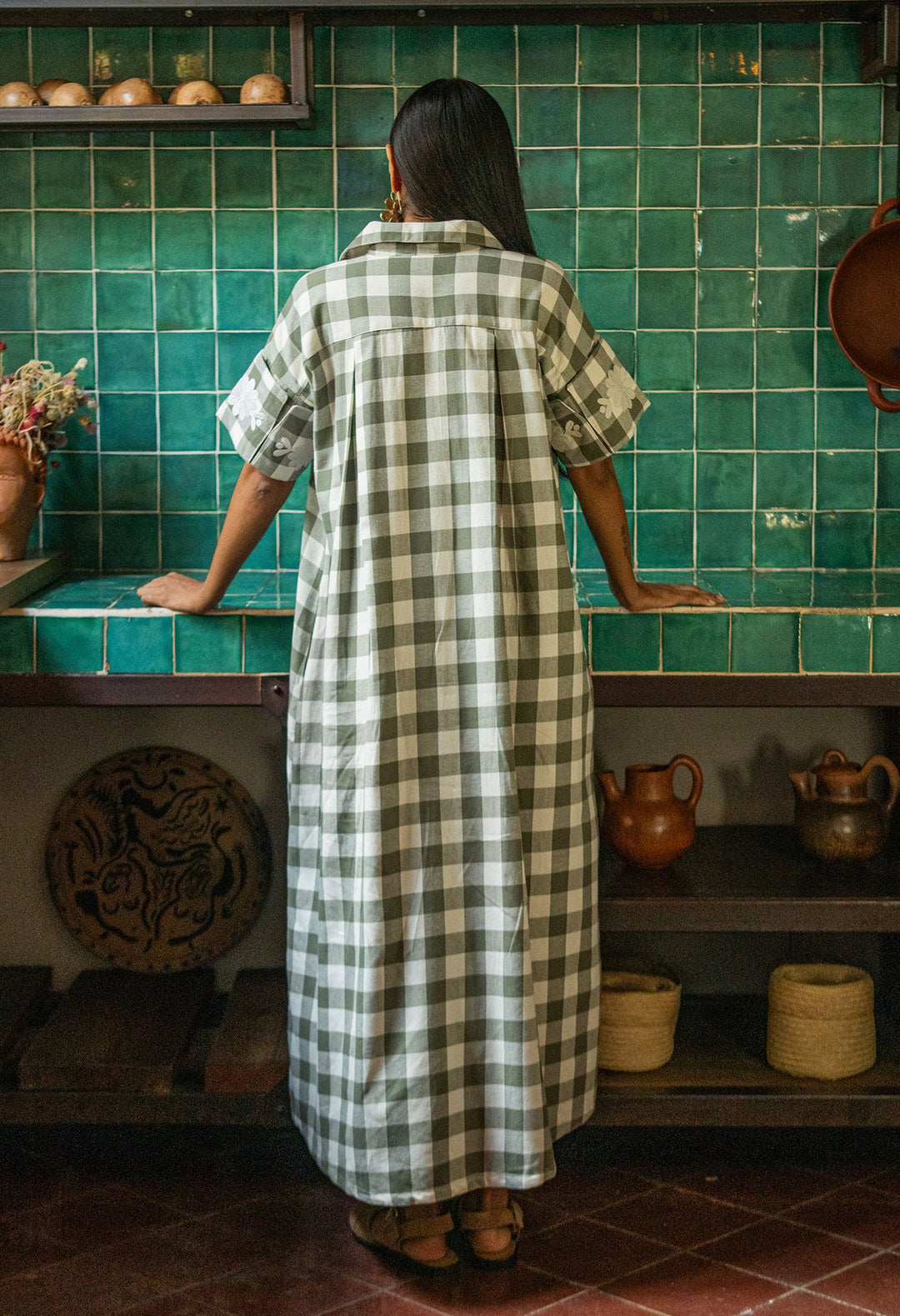 Emilia Gingham Verde