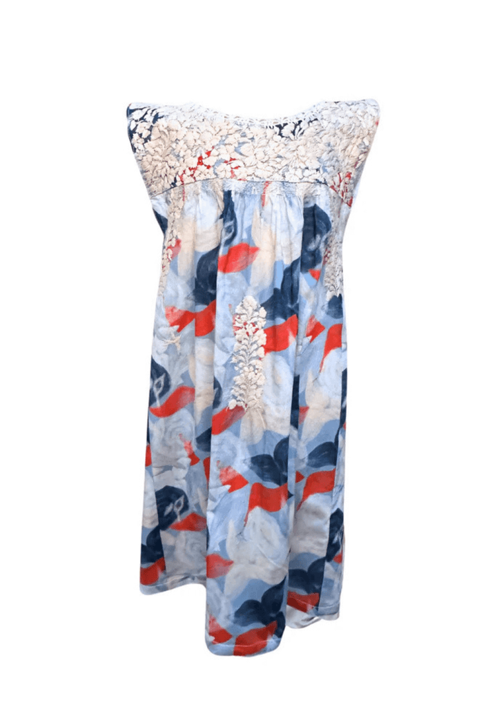 Florecita Crudo One of a Kind Embroidered Dress