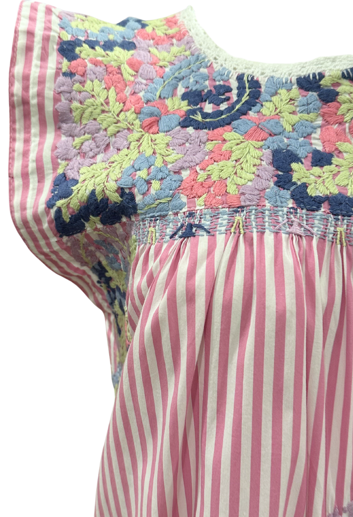 Flores Blouse Blouse Flores Pink Striped Blouse Flores Yellow Stripe Blouse | Mi Golondrina