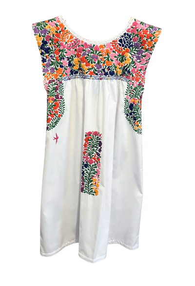 Flores Short Dress Dress Flores White and Pink Short Dress Flores White and Pink Short Dress