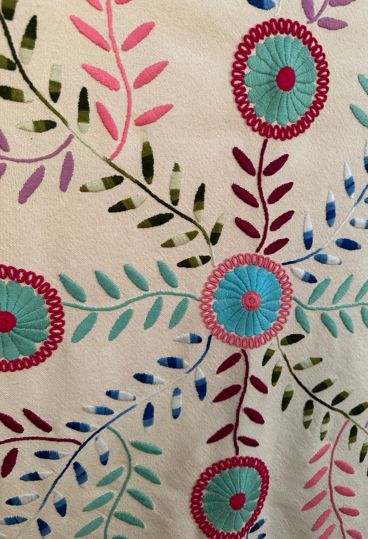 Embroidered Art: Flores de Margaritas