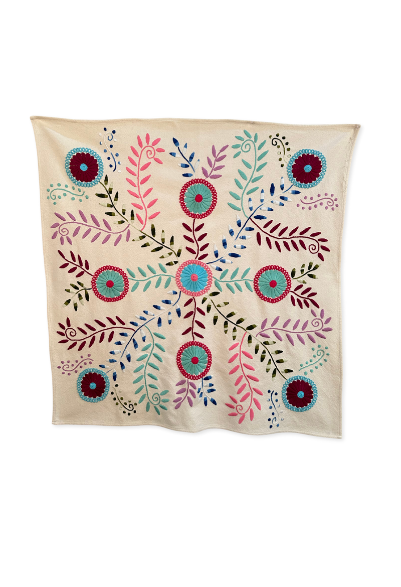 Embroidered Art: Flores de Margaritas