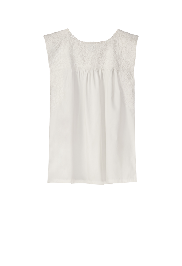 Flores Classic White Blouse