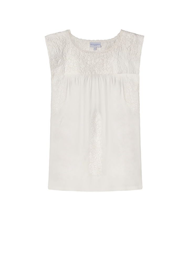Flores Classic White Blouse