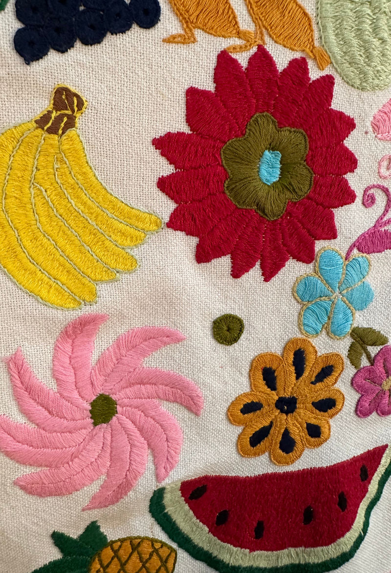 Embroidered Art: Frutas