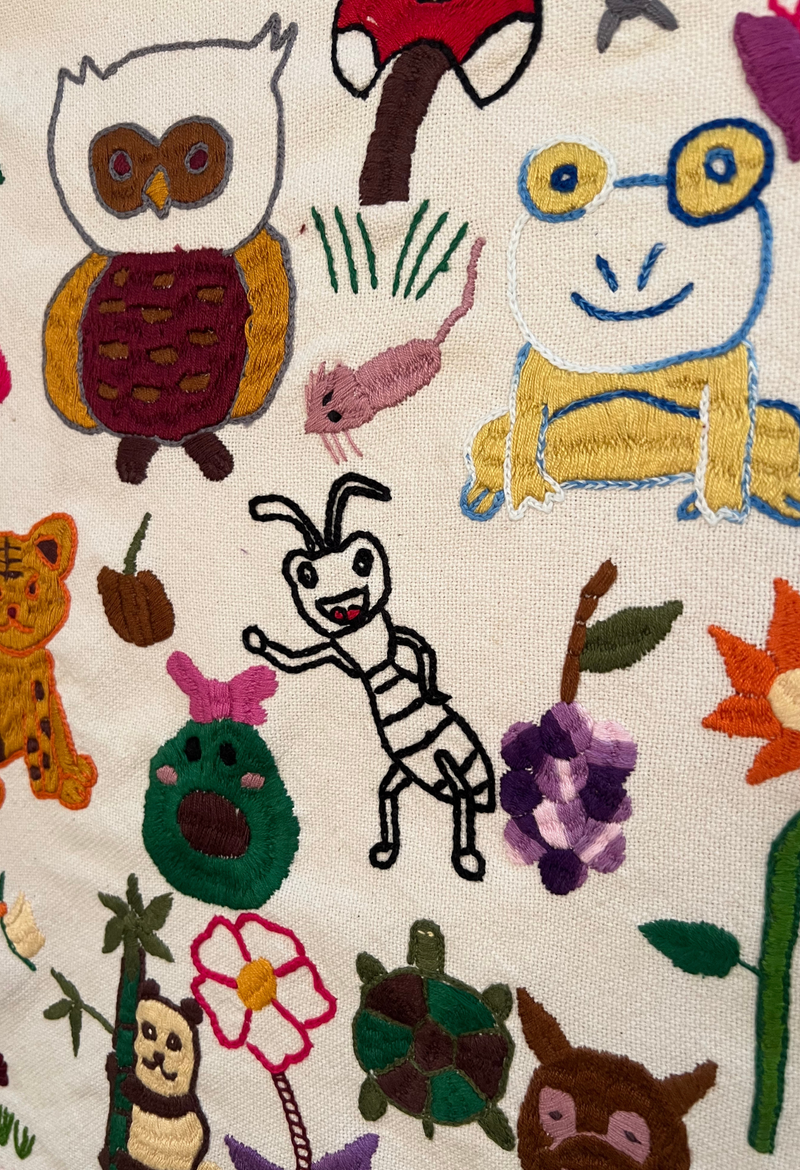 Embroidered Art: Juana