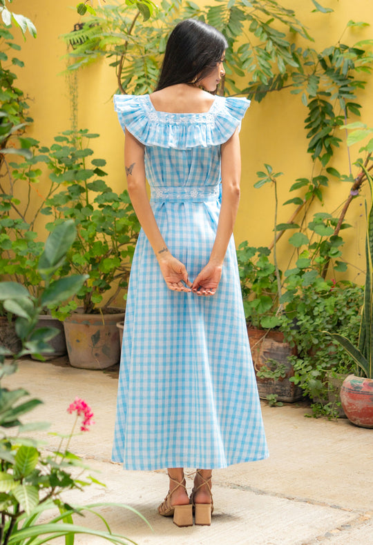 Karla Azul Gingham