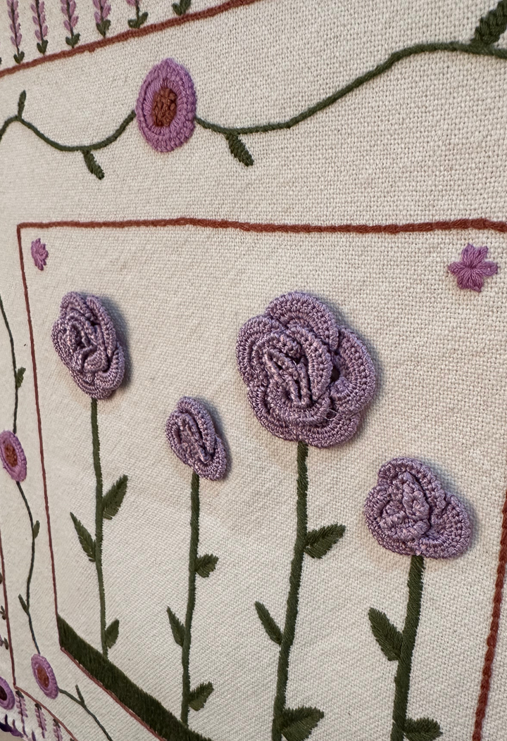 Embroidered Art: Lavanda