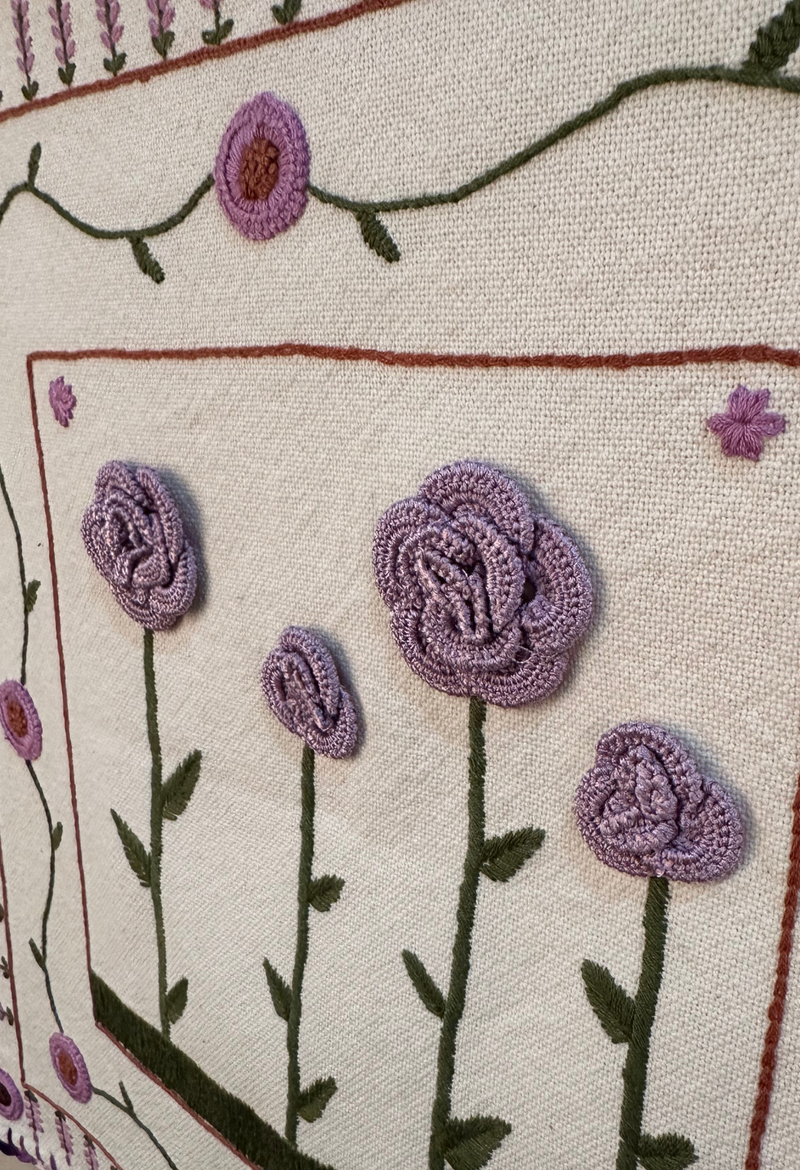 Embroidered Art: Lavanda