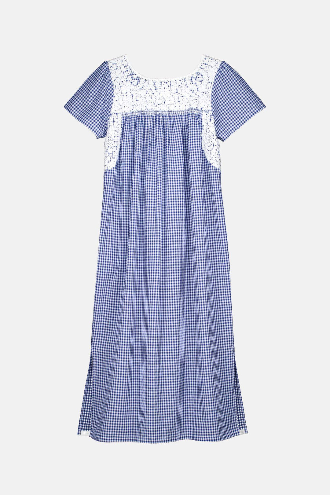 Liliana Azul Gingham Midi Dress