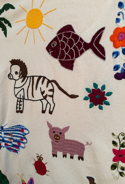 Embroidered Art: Lo Que Vi Pasando