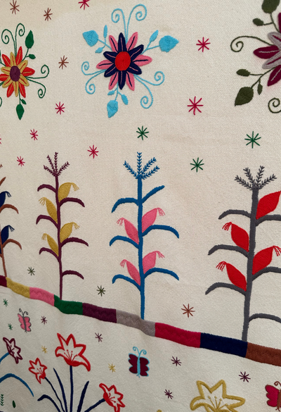 Embroidered Art: Maiz