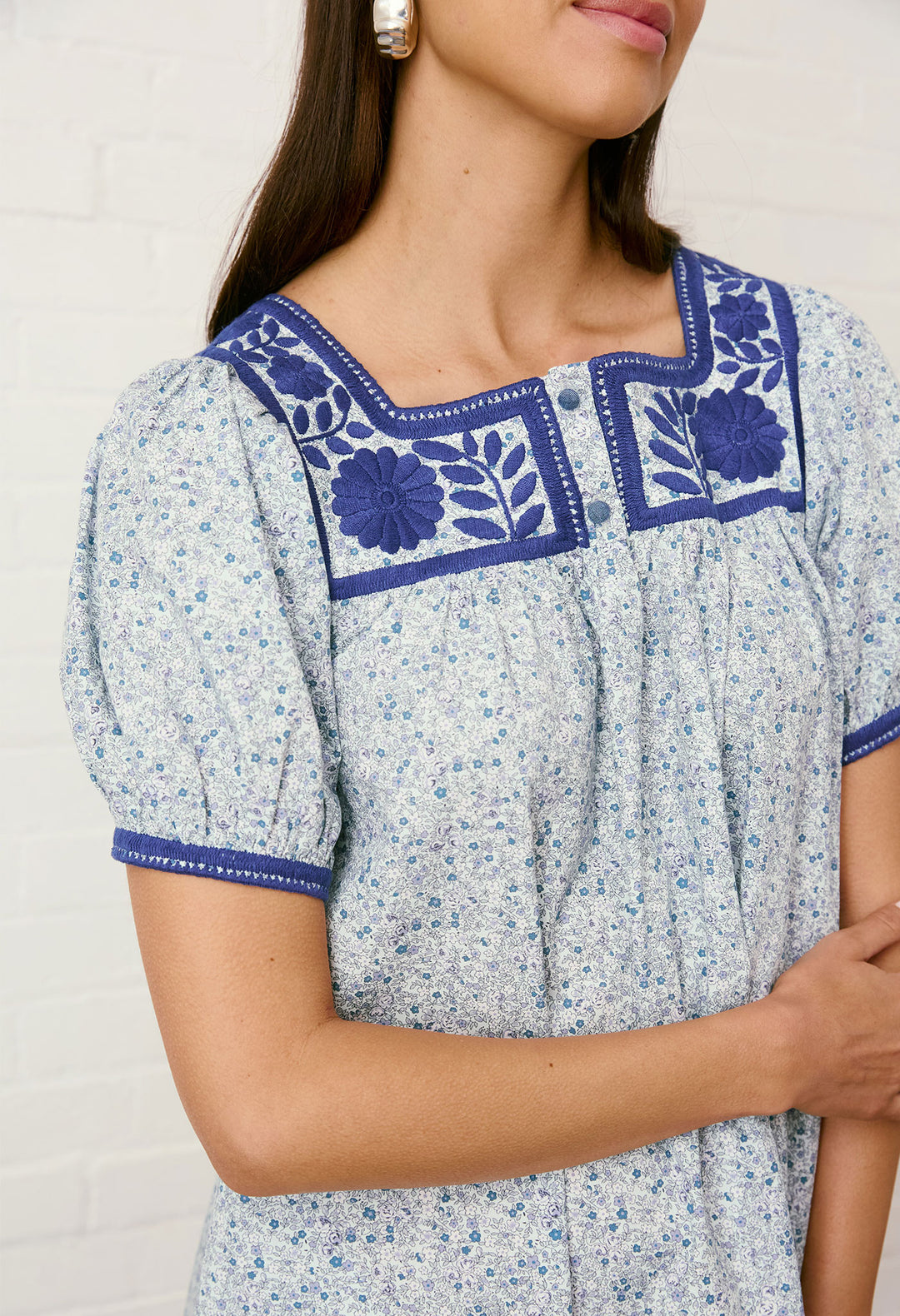 Maria Botones Azul Primavera