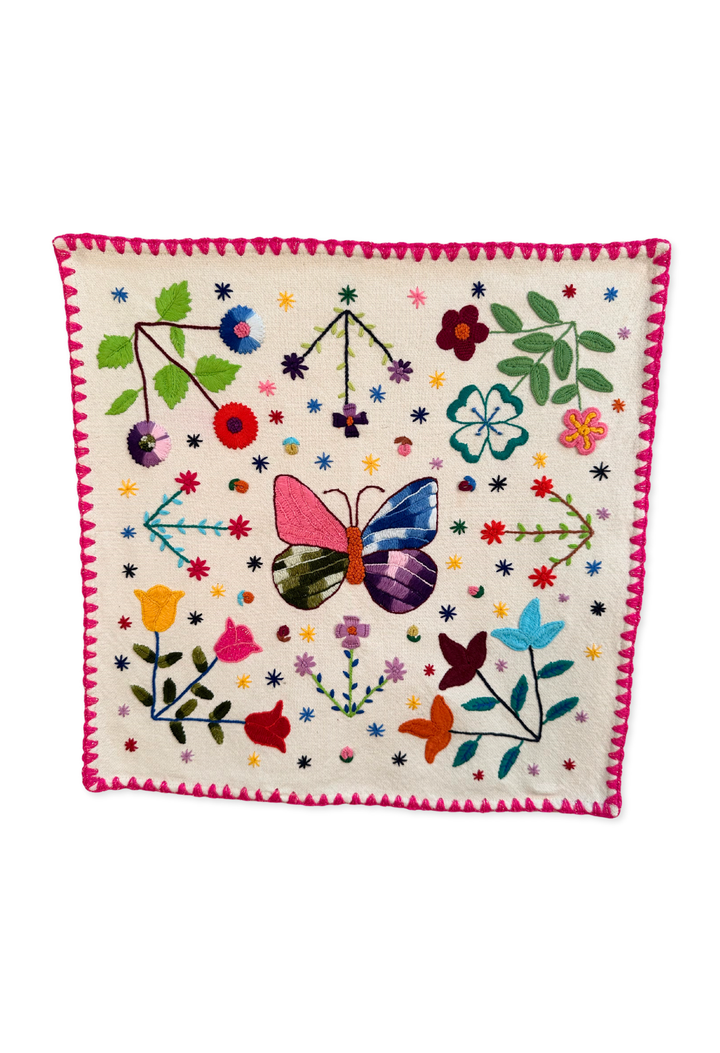 Embroidered Art: Mariposa
