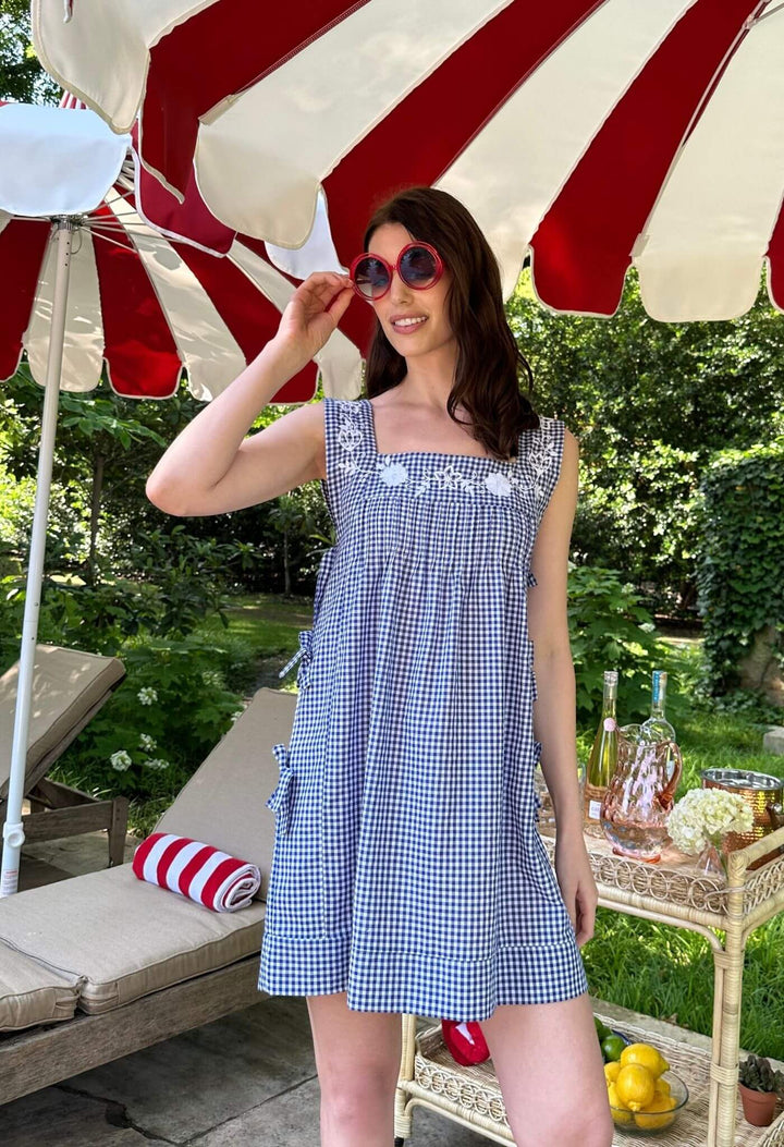 Mia Azul Gingham Short Dress