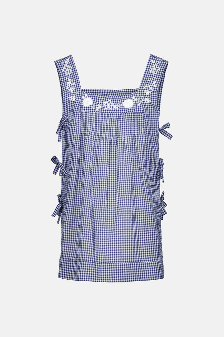 Mia Azul Gingham Short Dress
