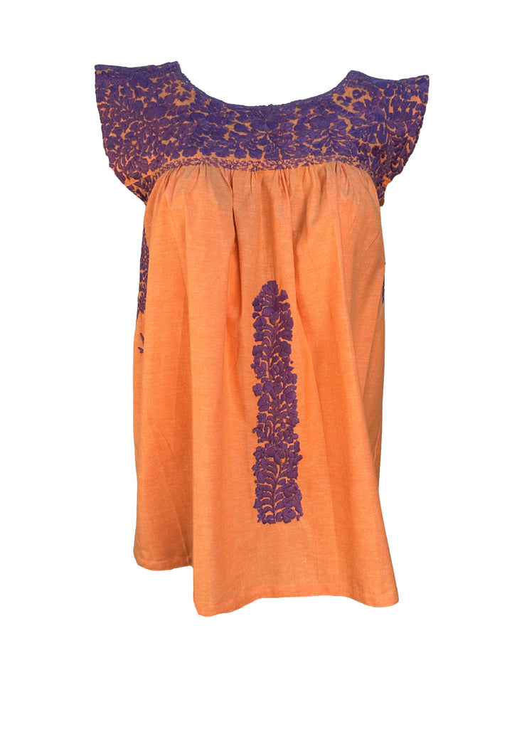 Naranja y Morado Blouse