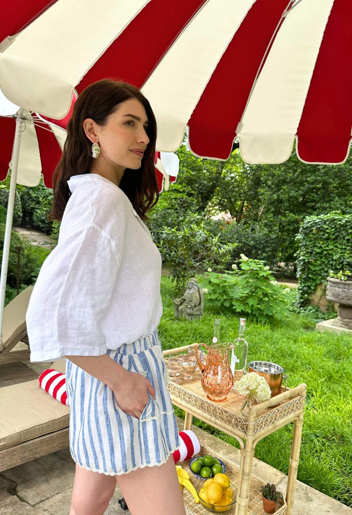 Paola Rayas Azules Shorts