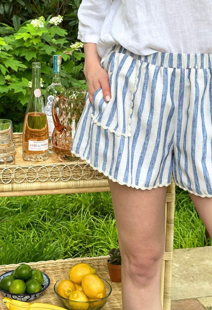 Paola Rayas Azules Shorts