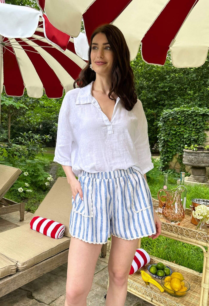 Paola Rayas Azules Shorts