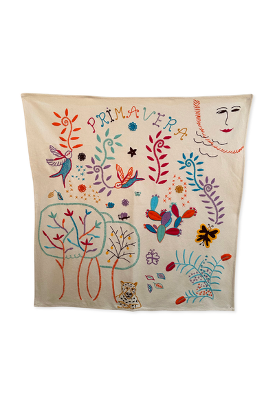 Embroidered Art: Primavera