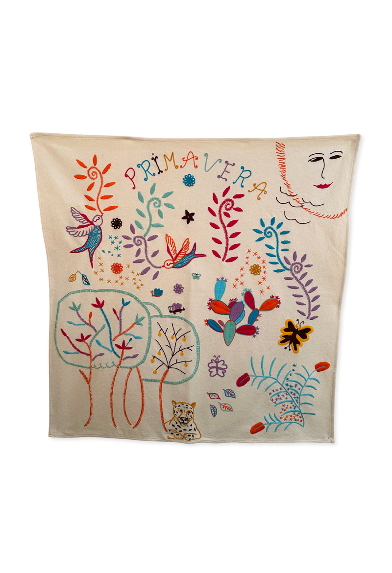 Embroidered Art: Primavera