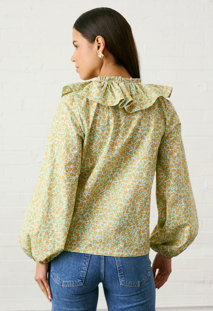 Regina Amarillo Floral Blouse