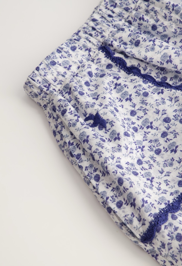 Paola Blue Floral Short