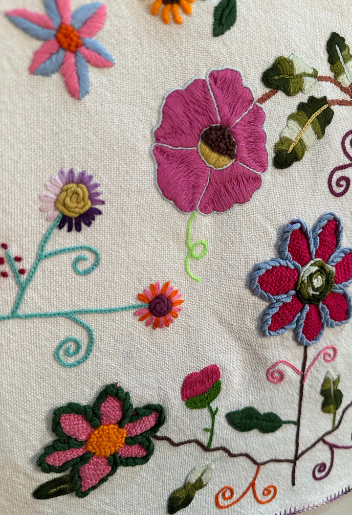 Embroidered Art: Rosas Bordadas